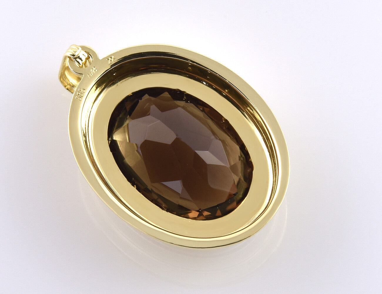 Anhänger Rauchquarz 585/000 14 K Gelbgold