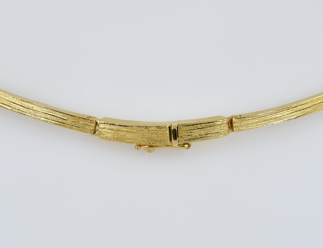 Collier Diamant 750/000 18 K Gelbgold, 4 Brillanten zus. 0,12 ct