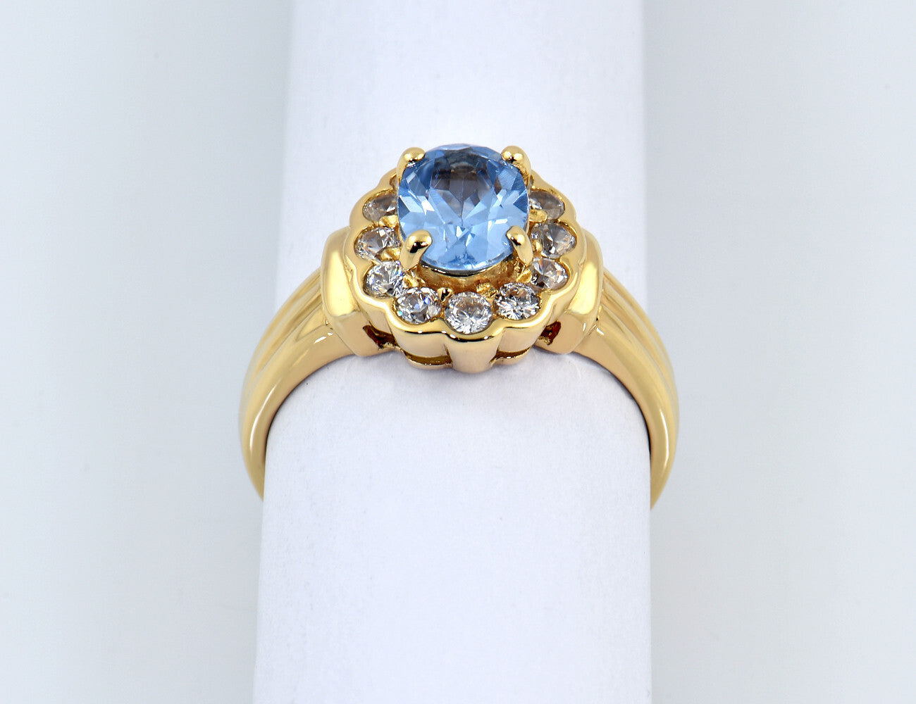 Ring Topas 750/000 18 K Gelbgold Zirkonia