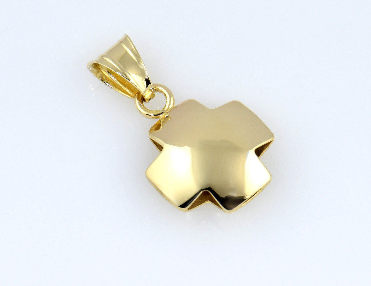 Anhänger Kreuz 585/000 14 K Gelbgold