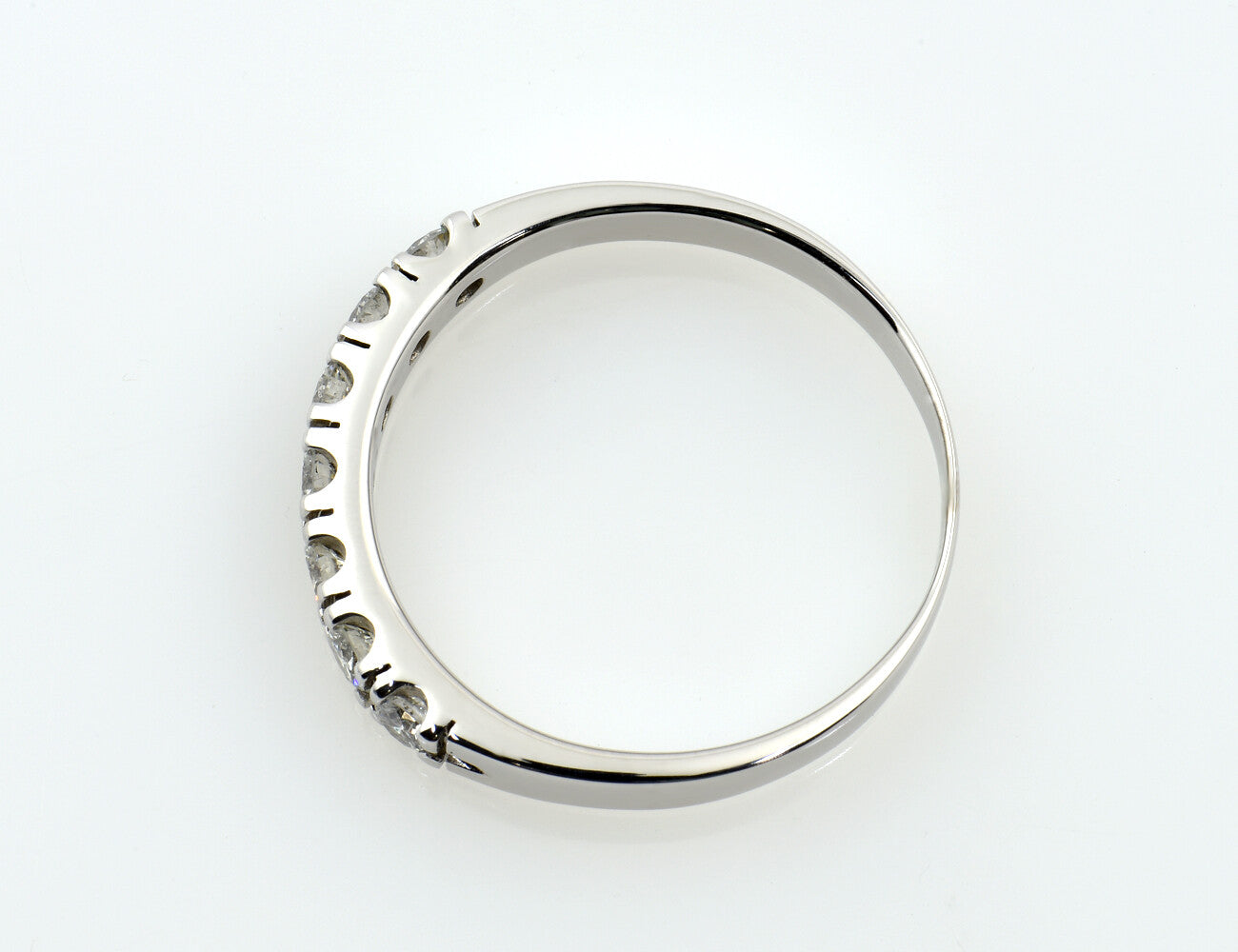 Diamant Ring 585/000 14 K Weißgold 7 Brillanten zus. 0,60 ct