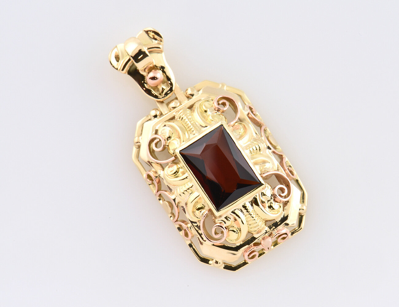 Anhänger Turmalin 585/000 14 K Gelbgold