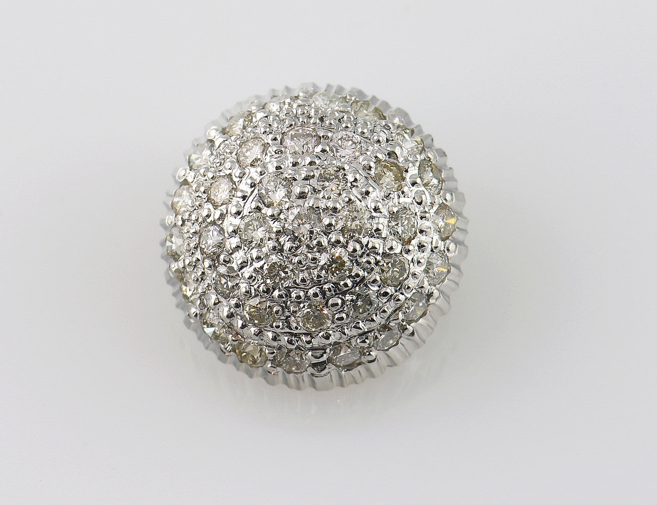 Anhänger Diamant 750/000 18 K Weißgold 36 Brillanten zus. 0,40 ct