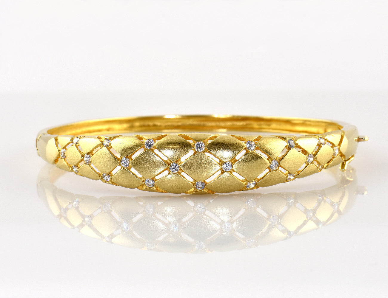 Armreif 585/000 14 K Gelbgold Zirkonia