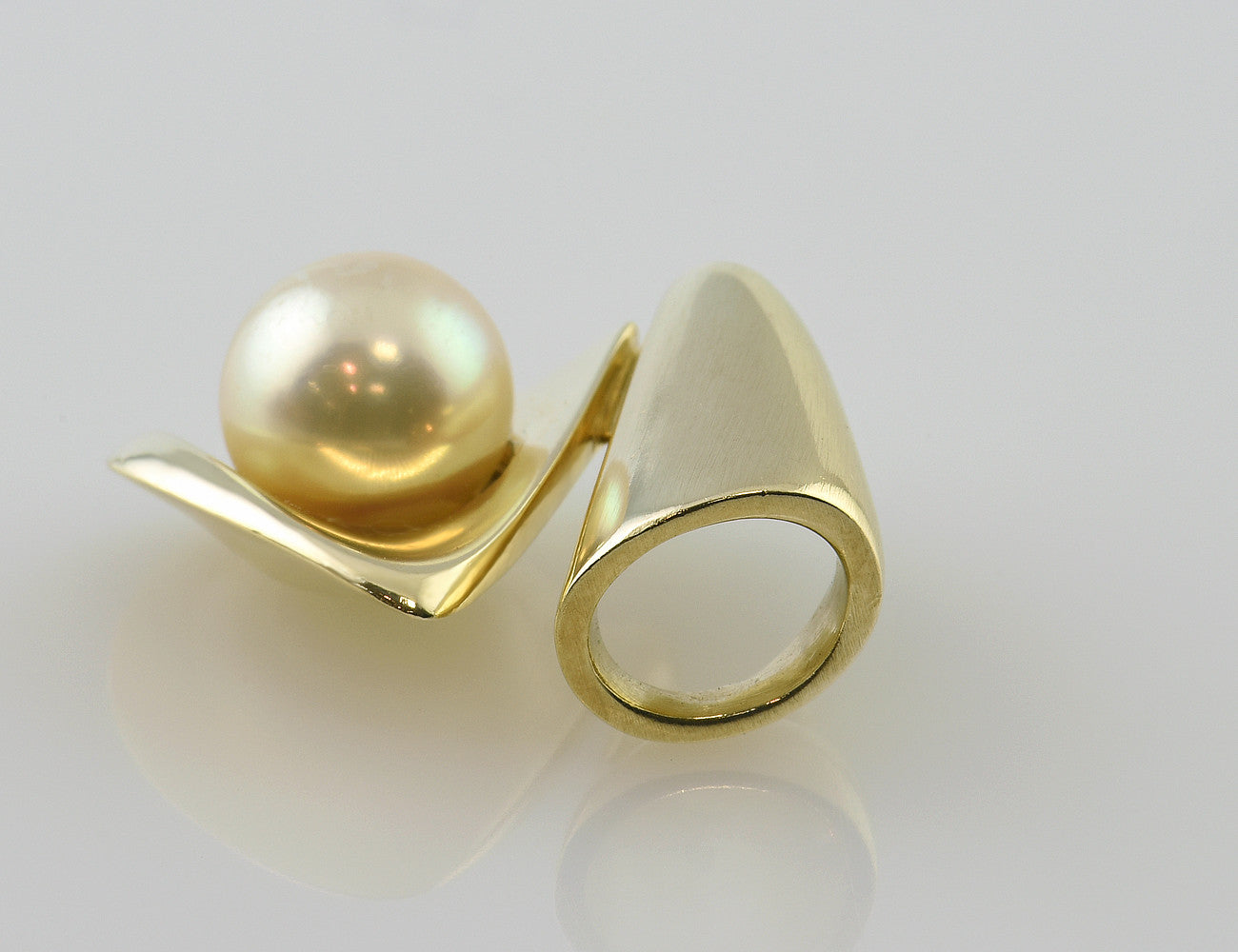 Anhänger Akoyaperle 585/000 14 K Gelbgold