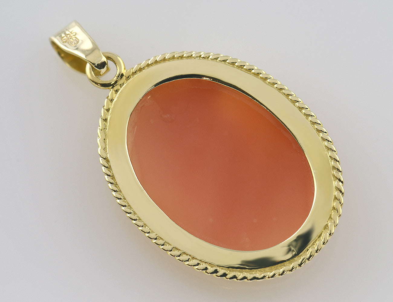 Anhänger Muschelgemme 585 14 K Gelbgold