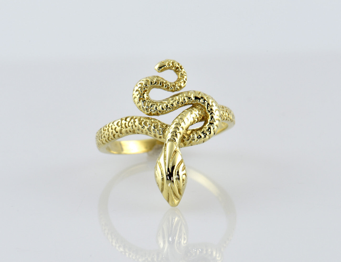 Ring Schlange 585/000 14 K Gelbgold Schlangenring