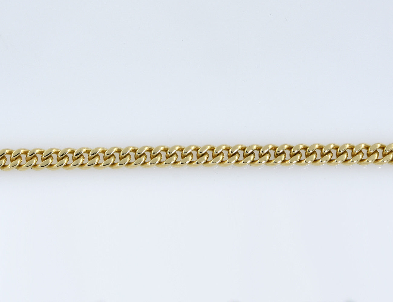 Panzerkette 48 cm 585/000 14 K Gelbgold Saphir