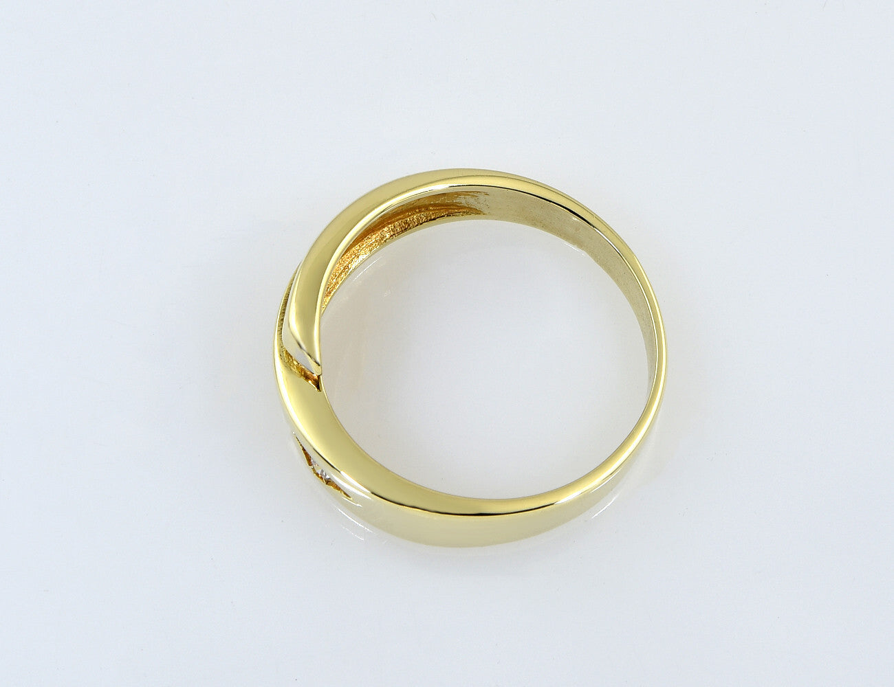 Diamant Ring 585/000 14 K Gelbgold 2 Brillanten zus. 0,04 ct