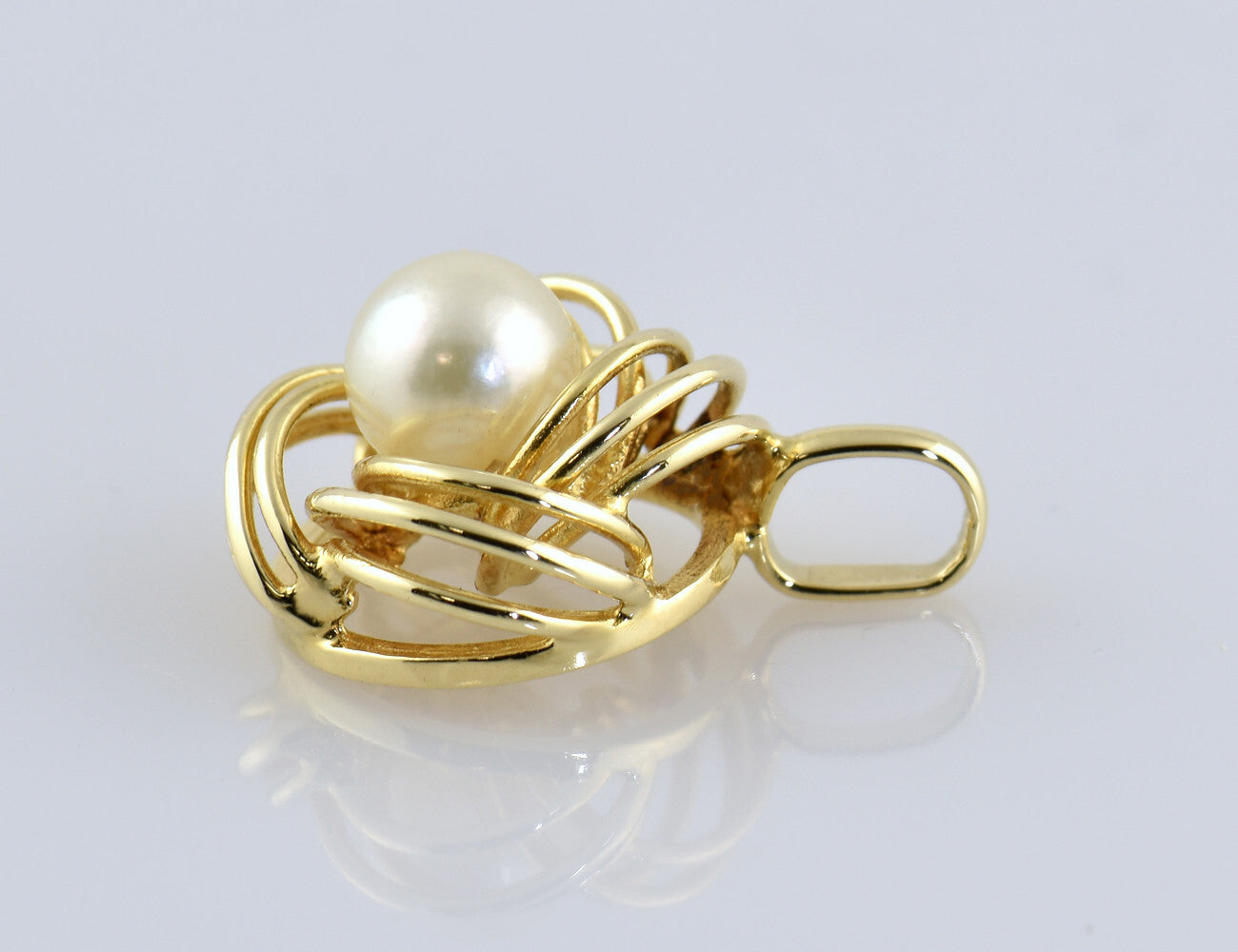 Anhänger Akoyaperle 585/000 14 K Gelbgold