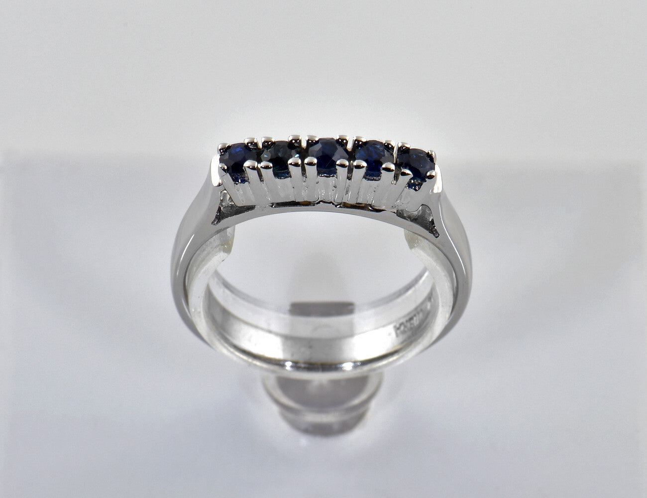 Saphir Ring 590/000 14 K Weißgold