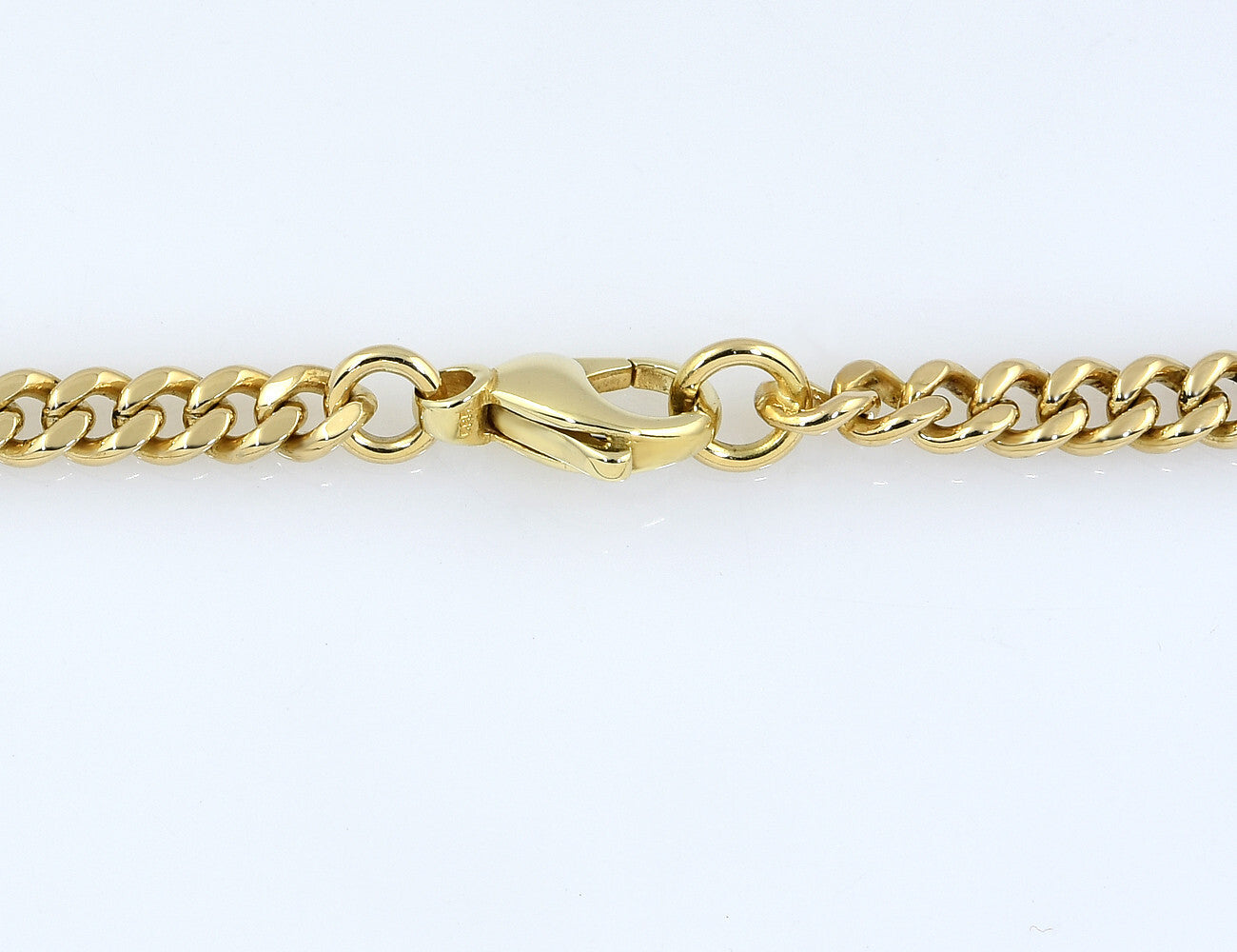 Panzerkette 48 cm 585/000 14 K Gelbgold Saphir