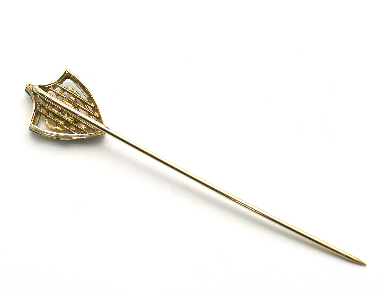 Anstecknadel 585/000 14 K Gelbgold mit 1 Diamant 0,09 ct