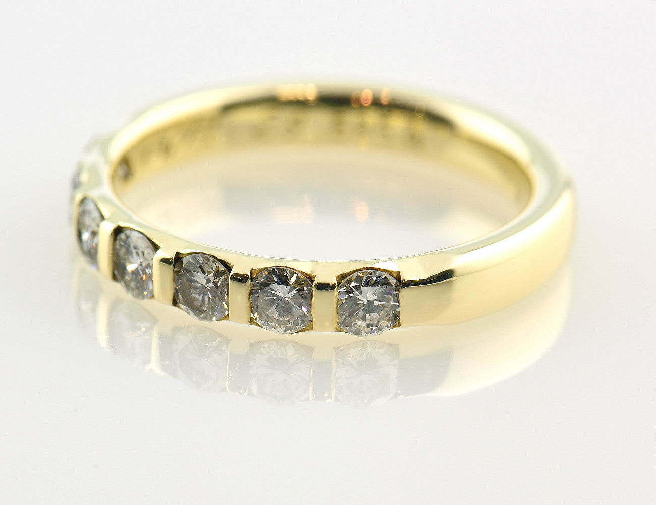 Diamant Ring 585 14 K Gelbgold 7 Brillanten zus. 0,67 ct