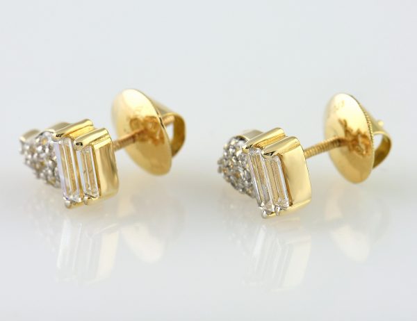 Ohrstecker Zirkonia 750/000 18 K Gelbgold