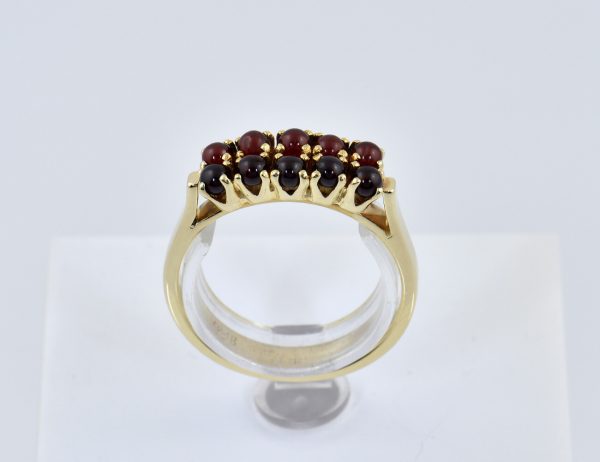 Ring Granat 585/000 14 K Gelbgold