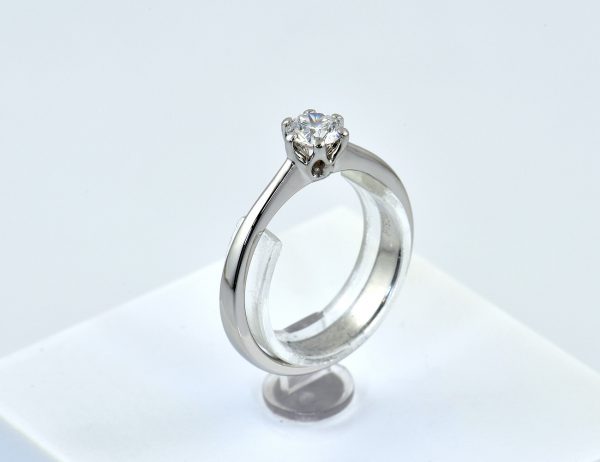 Steinberg Diamant Solitär Ring 950/000 Platin Brillant 0,40 ct