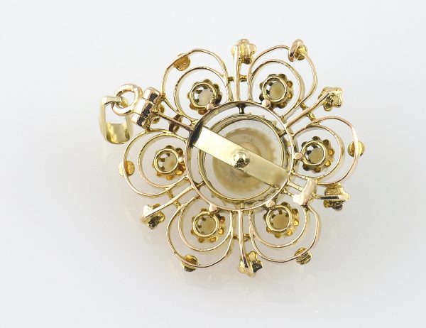 Anhänger 7 Perlen 585/000 14 K Gelbgold