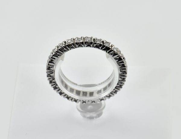 Memoire Diamant Ring 585/000 14 K Weißgold 26 Brillanten zus. 0,75 ct