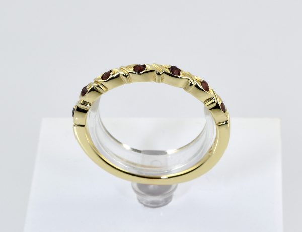 Ring Granat 585/000 14 K Gelbgold