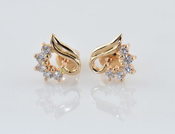 Ohrstecker 585/000 14 K Rotgold Zirkonia
