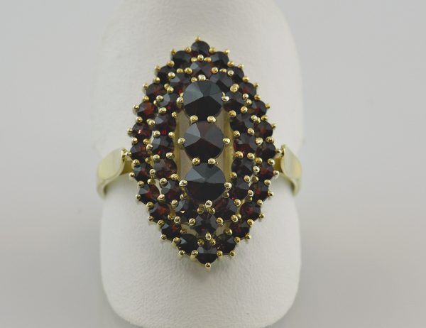 Ring Granat 585/000 14 K Gelbgold