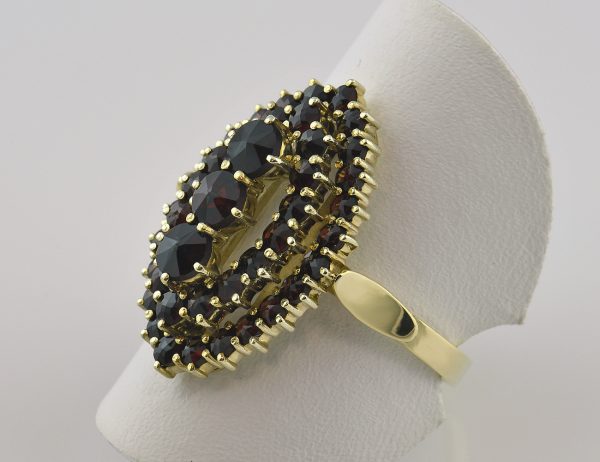 Ring Granat 585/000 14 K Gelbgold