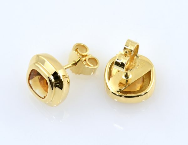 Ohrstecker Citrin 750/000 18 K Gelbgold