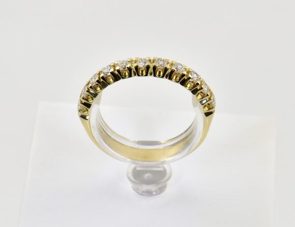 Memoire Diamant Ring 585/000 14 K Gelbgold 11 Brillanten zus. 0,50 ct