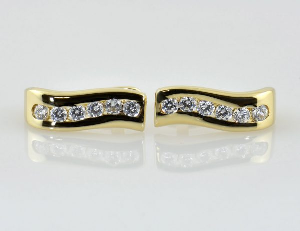 Ohrstecker 585/000 14 K Gelbgold Zirkonia