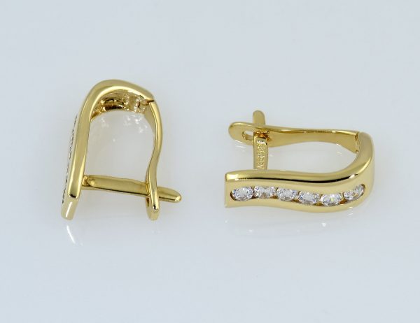 Ohrstecker 585/000 14 K Gelbgold Zirkonia