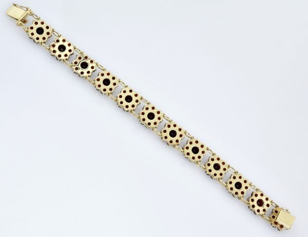 Granat Armband 333/000 8 K Gelbgold 18 cm
