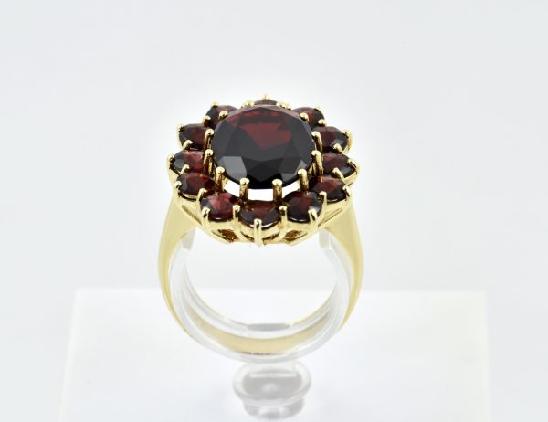 Ring Granat 585/000 14 K Gelbgold