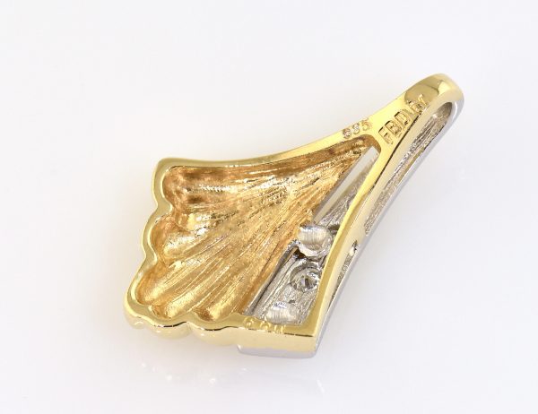 Anhänger Diamant 585 14 K Gelbgold 3 Brillanten zus. 0,08 ct