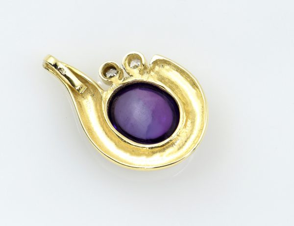 Anhänger Amethyst 333/000 8 K Gelbgold Zirkonia