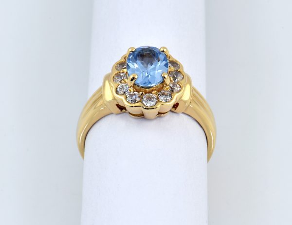 Ring Topas 750/000 18 K Gelbgold Zirkonia