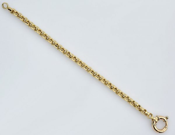 Armband Erbskette 585/000 14 K Gelbgold 19,5 cm lang