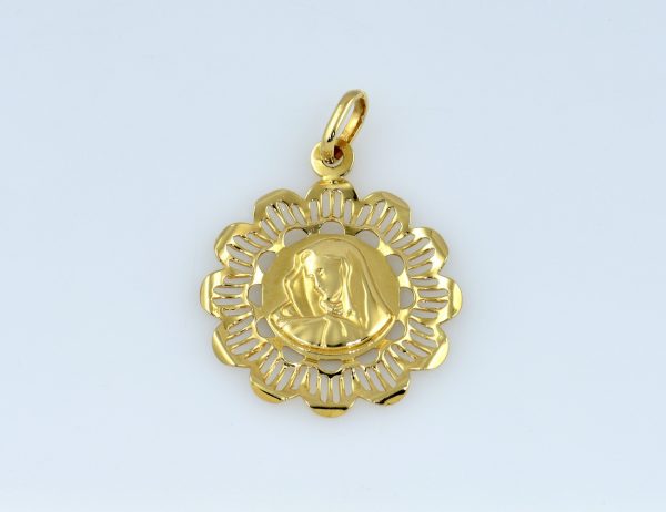 Anhänger Heilige Maria, Mutter Gottes 585/000 14 K Gelbgold