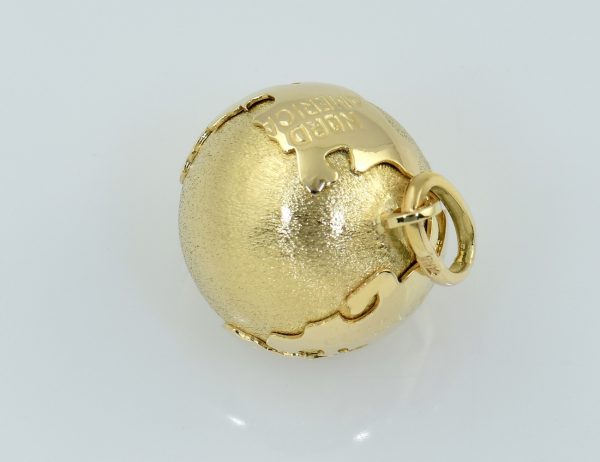 Anhänger Weltkugel Globus 585/000 14 K Gelbgold
