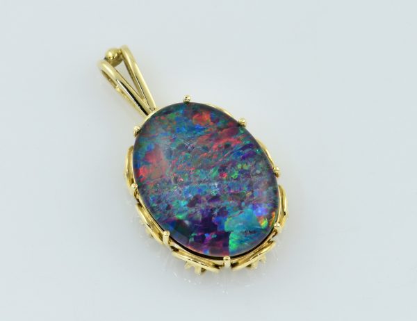 Anhänger Opal-Triplette 585/000 14 K Gelbgold