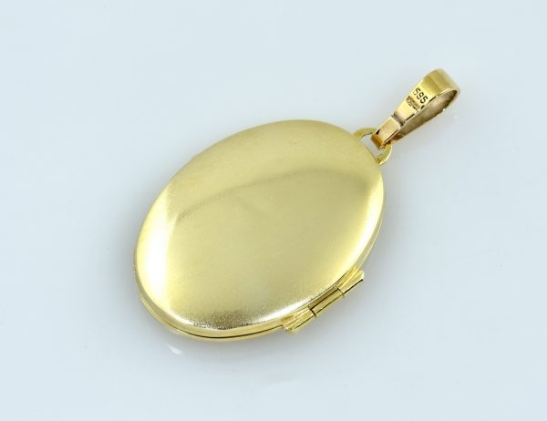Anhänger Medaillon 585/000 14 K Gelbgold