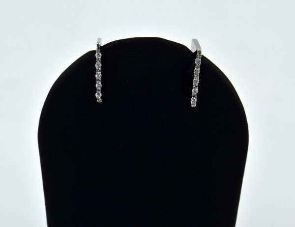 Ohrstecker 585/000 14 K Weißgold Zirkonia