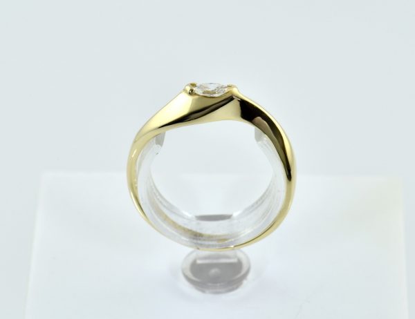 Diamant Solitär Ring 585/000 Gelbgold 14 K Diamant 0,20 ct