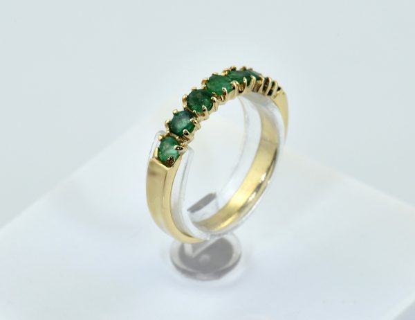 Smaragd Ring 585/000 14 K Gelbgold
