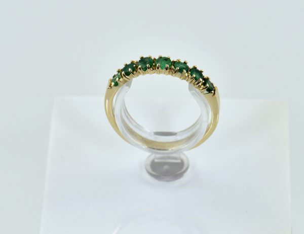 Smaragd Ring 585/000 14 K Gelbgold