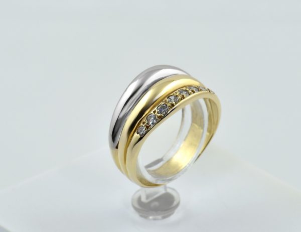 Ring 585/000 14 K Gelbgold Zirkonia