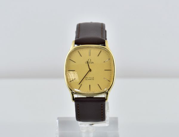 OMEGA De Ville Herren Quarzuhr 585/000 14K Gelbgold