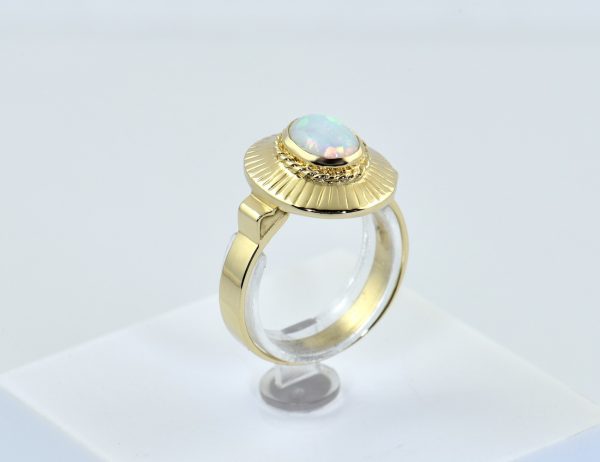 Opal Ring 585/000 14 K Gelbgold