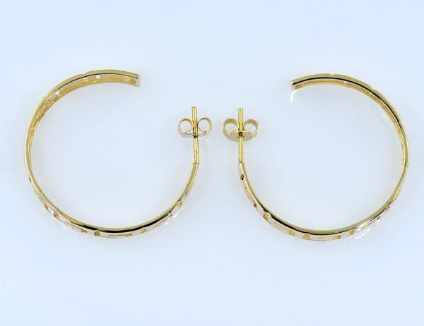 Creolen 585/000 14 K Gelbgold Ohrringe