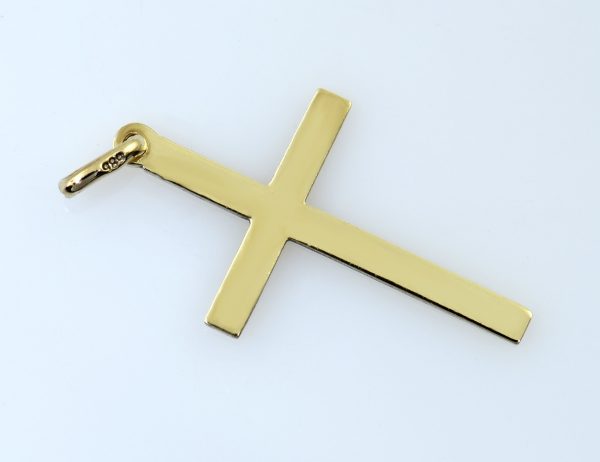 Anhänger Kreuz 585/000 14 K Gelbgold